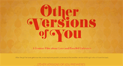 Desktop Screenshot of otherversionsofyou.com